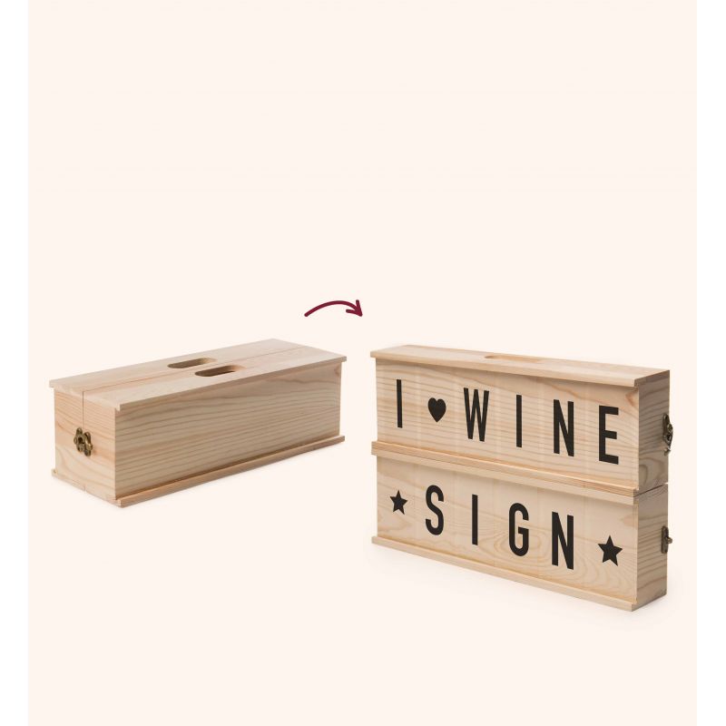 Wine Sign Cassetta vino design