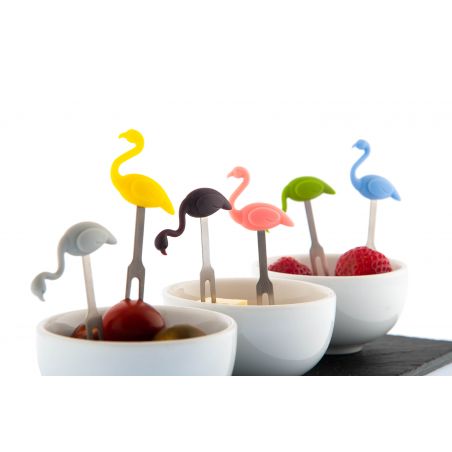 Party Picks 3D Silicone - Flamingos 2