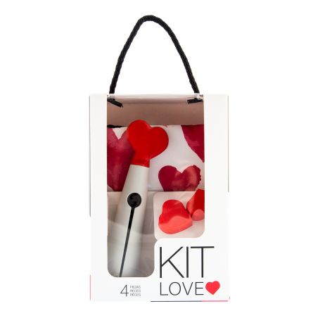 Kit Accessori Vino Love - bianco - packaging