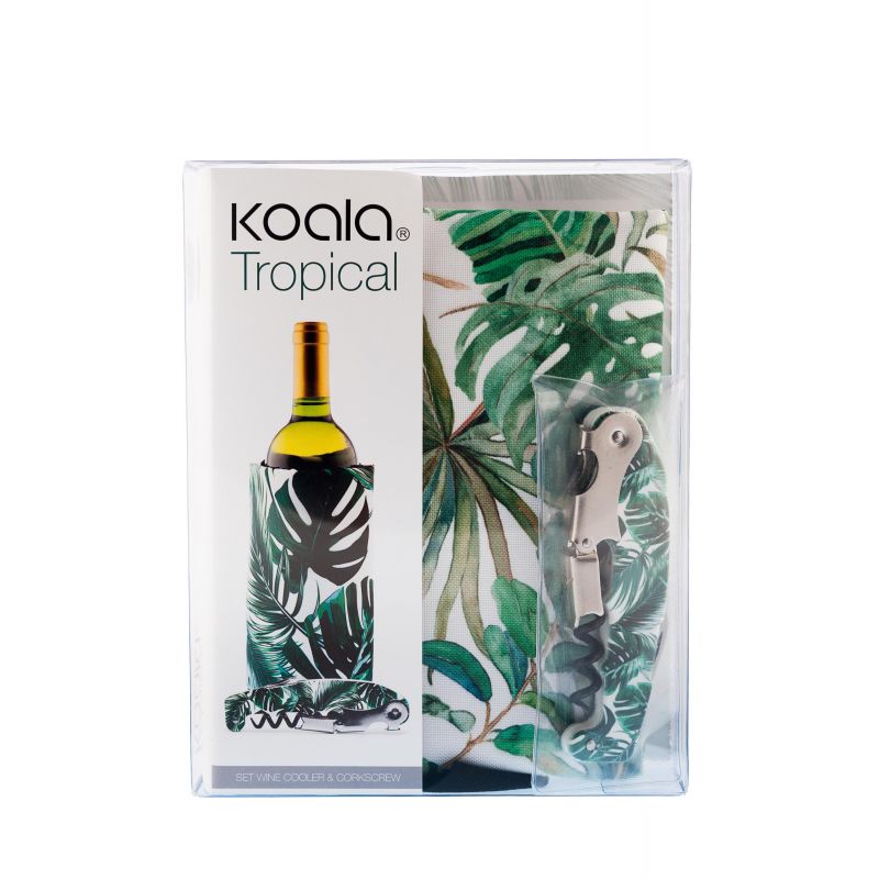 Set Full Print Tropical - Fascia Refrigerante + Cavatappi - packaging