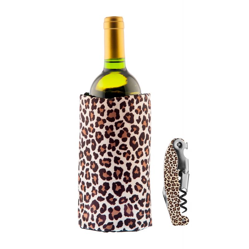 Set Full Print Leopard - Fascia Refrigerante + Cavatappi
