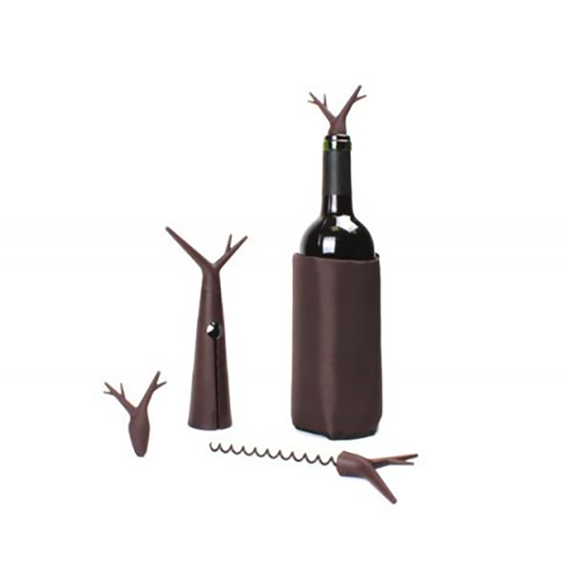 Kit forest chocolate - set accessori vino design