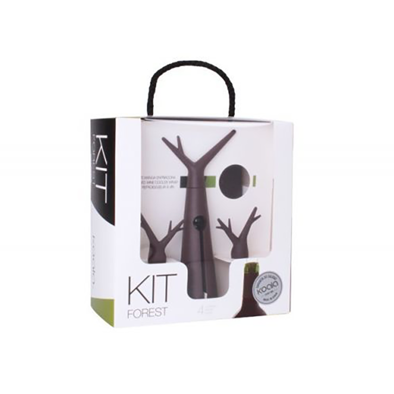 Set accessori vino - Kit forest chocolate - packaging