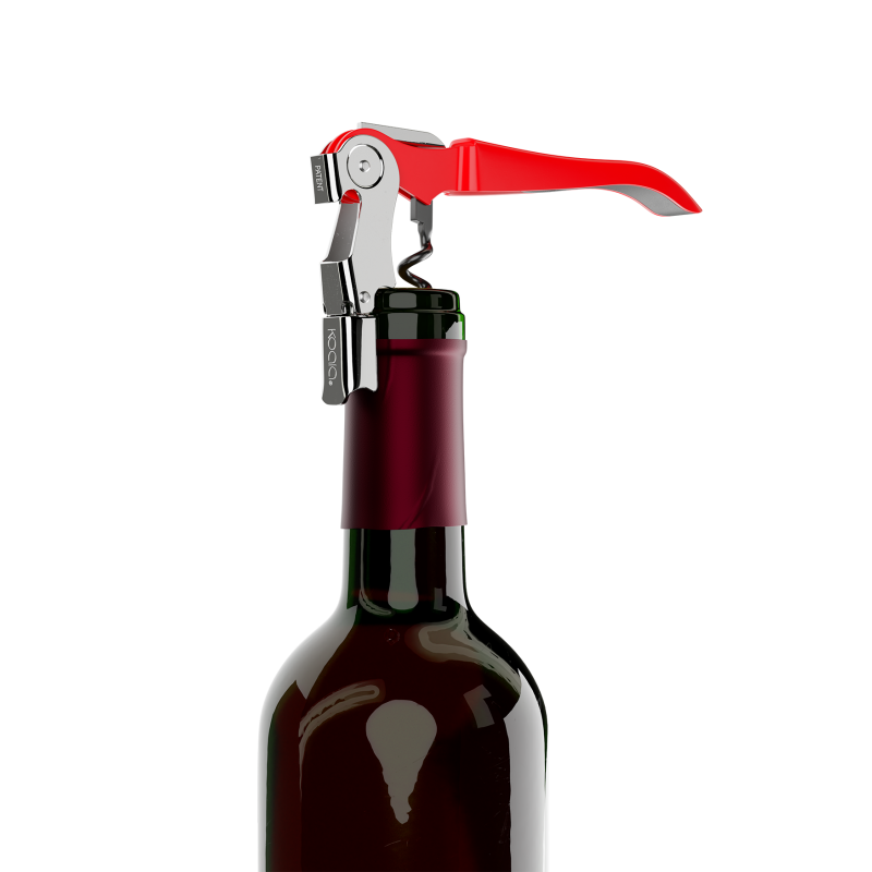 Foho Cavatappi con Tappo del Vino Apribottiglie Vino Professionale  Levatappi Accessori del Vino e Regali sfociare Bottiglia di Birra/Vino  Rosso con Due Leve Antiscivolo : : Casa e cucina