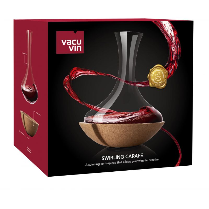 Swirling Carafe Vacu Vin - Decanter Vino Packaging