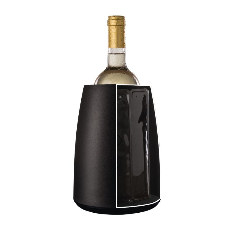 Active Cooler Wine Elegant Black Vacu Vin - Glacette Vino con fascia refrigerante estraibile