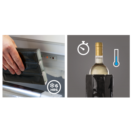 Wine Set Premium Vacu Vin - Set Accessori vino - Fascia refrigerante vino Active Cooler Wine