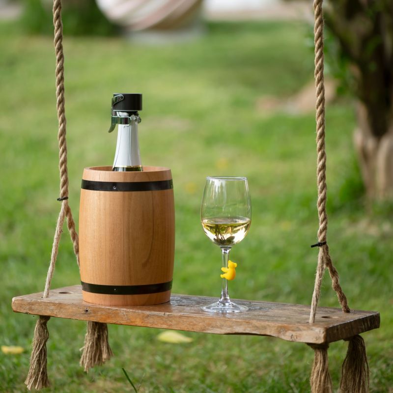 Glacette vino a botte di legno - Refrigeratore vino