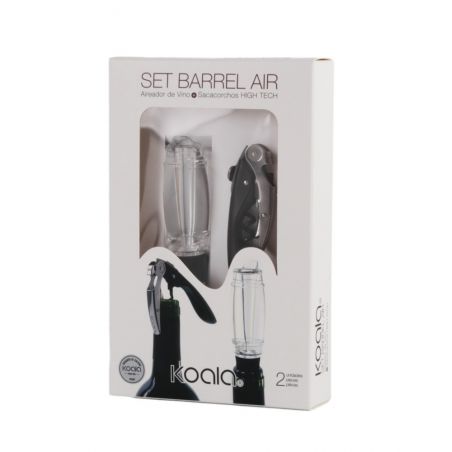 Set accessori vino - Set Barrel Air Bottle - packaging