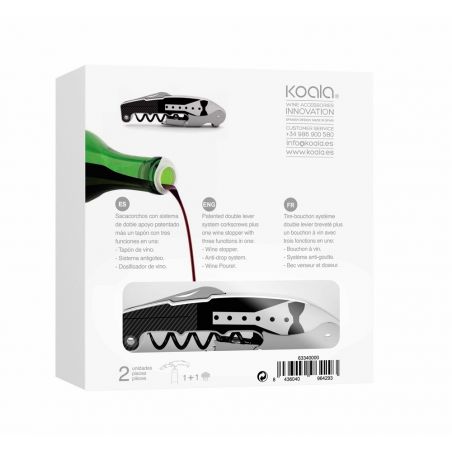 Set accessori vino - Black Tie Smoking - packaging 2