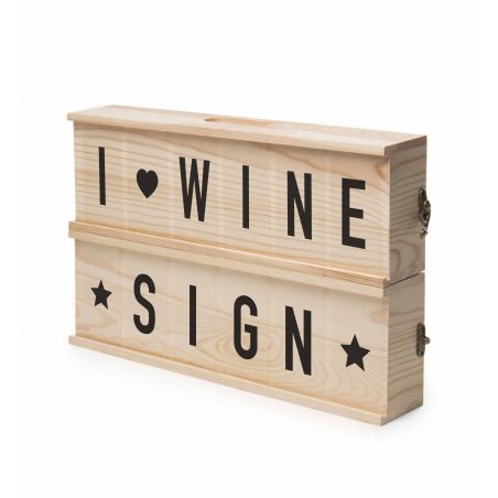 Wine Sign Cassetta vino design